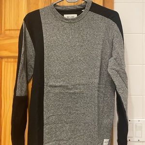 Only & Sons Mens CrewNeck Sweater in Black & Grey, Size Small